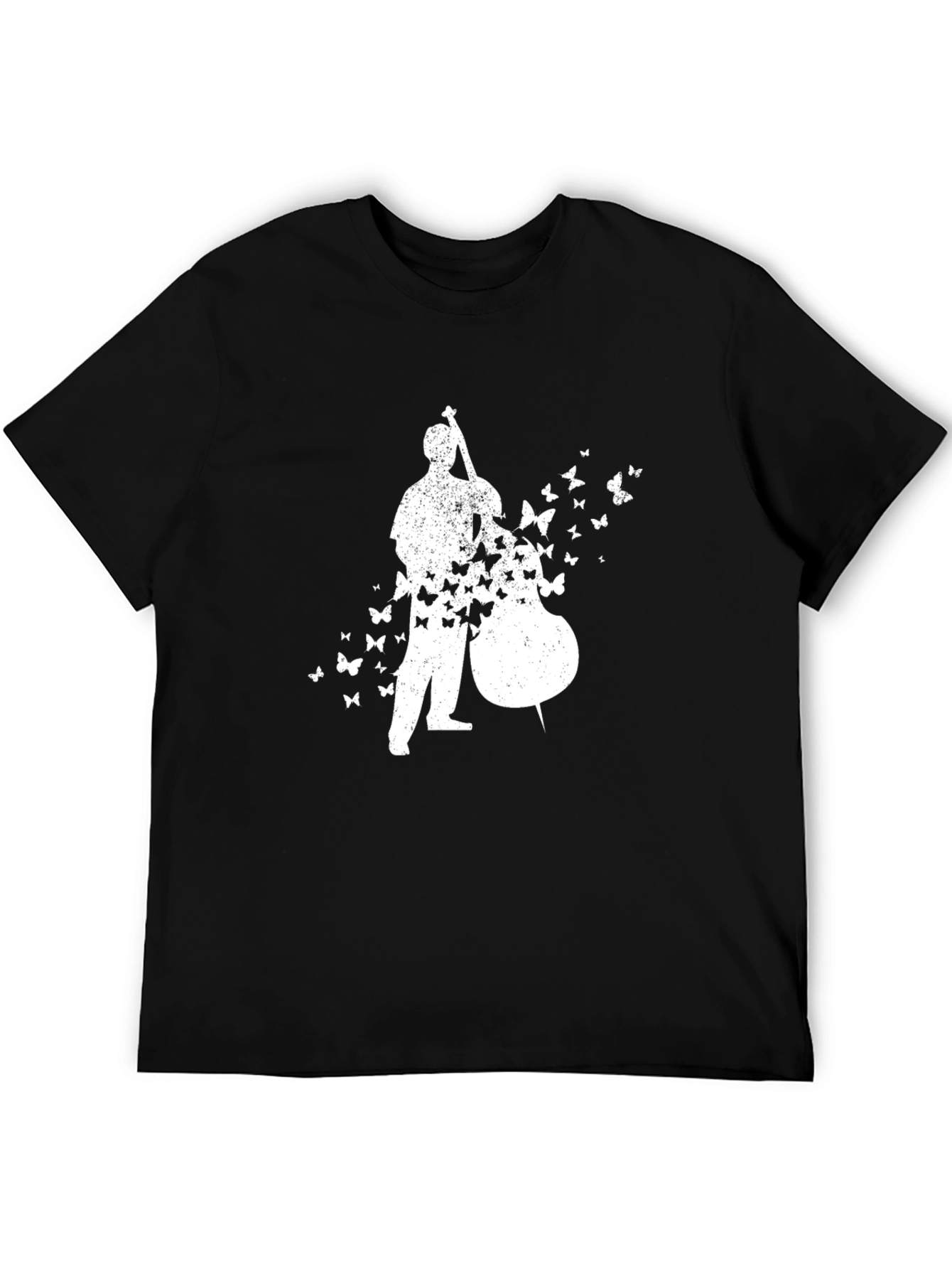 Bass Player Butterfly T-Shirt - Black