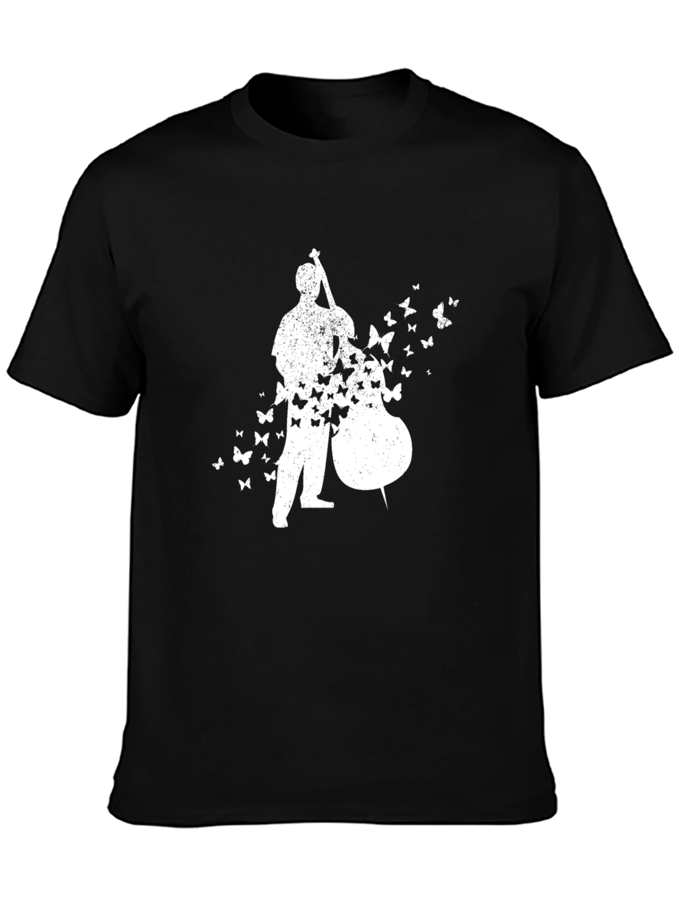 Bass Player Butterfly T-Shirt - Black