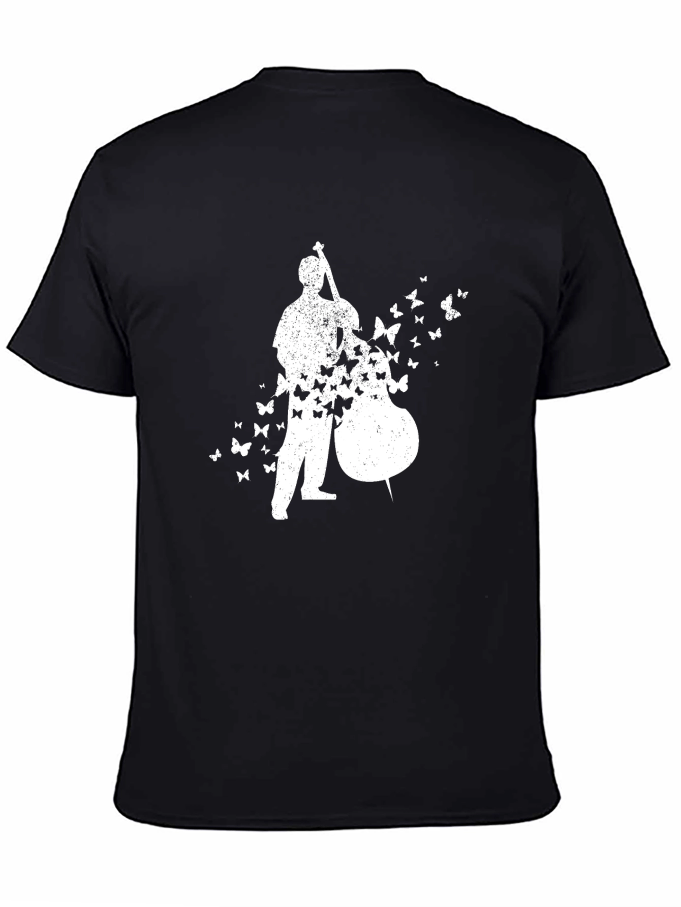Bass Player Butterfly T-Shirt - Black