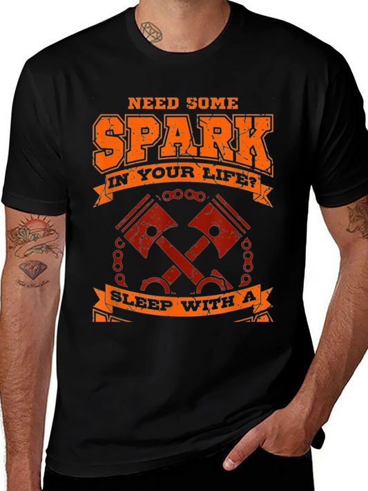 Need Spark T-Shirt - Motorcycle Piston Design