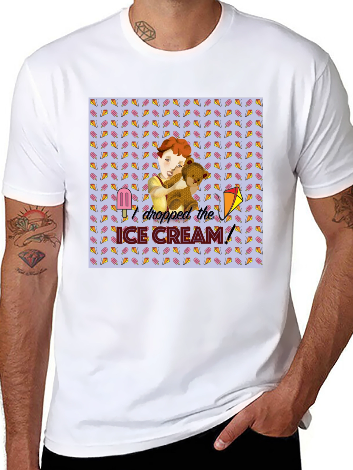 Ice Cream Graphic Tee - Unique Design
