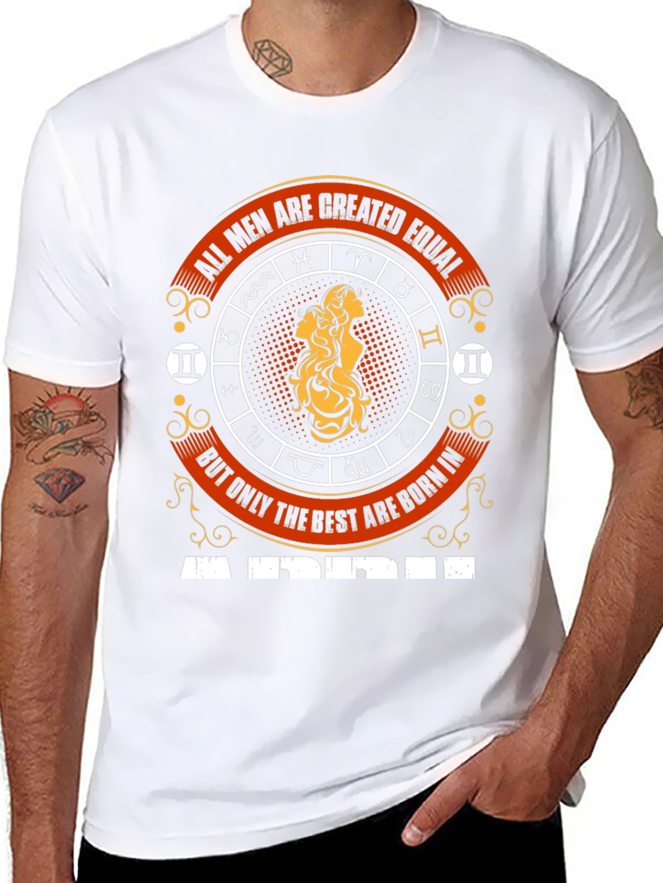 Gemini Zodiac T-Shirt - All Men Are Created Equal