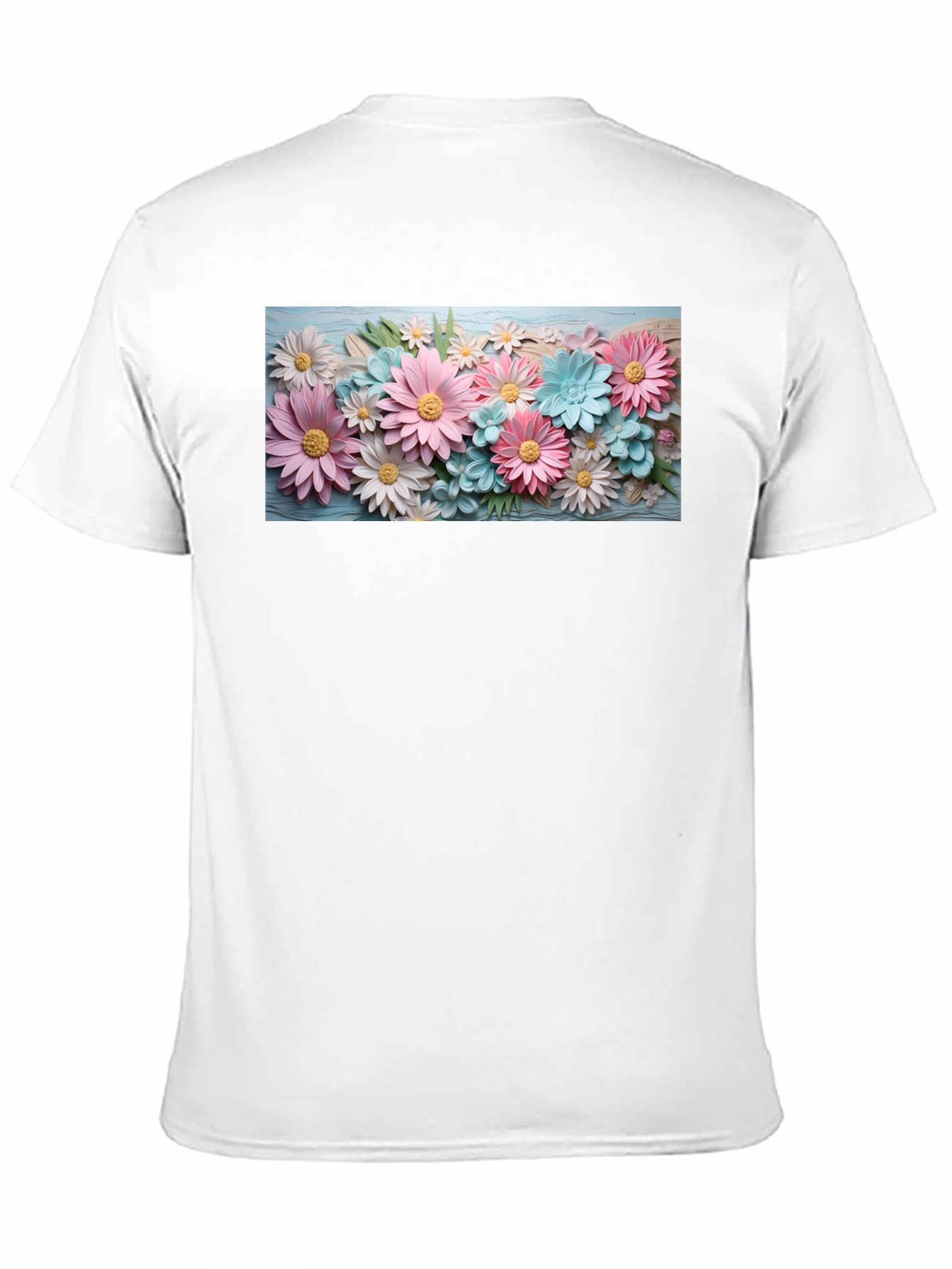 Floral Graphic Print Crew Neck T-Shirt