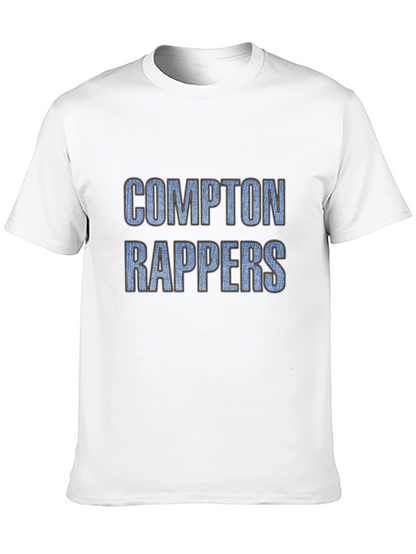 Compton Rappers Graphic Tee - Black Cotton T-Shirt