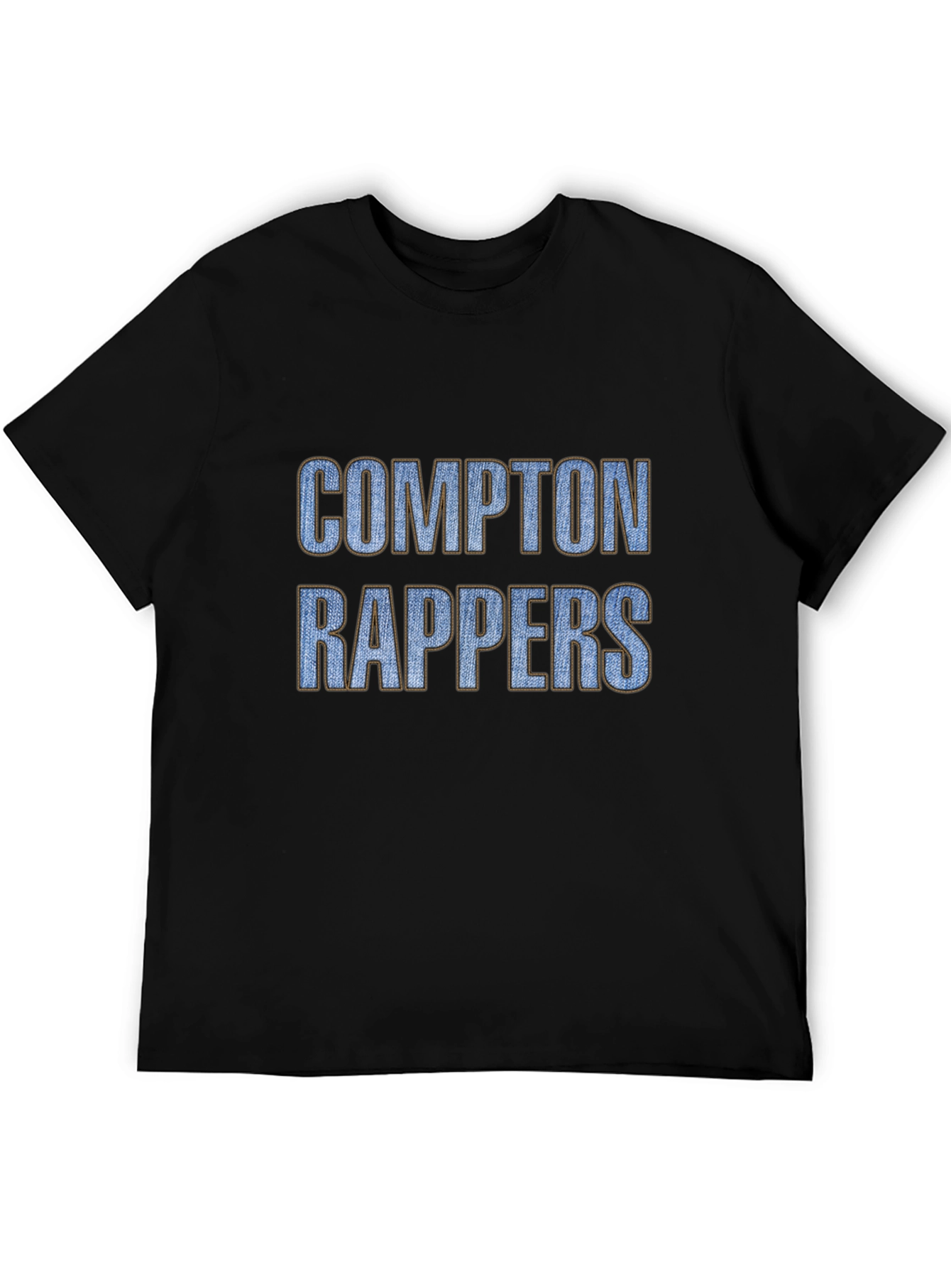 Compton Rappers Graphic Tee - Black Cotton T-Shirt