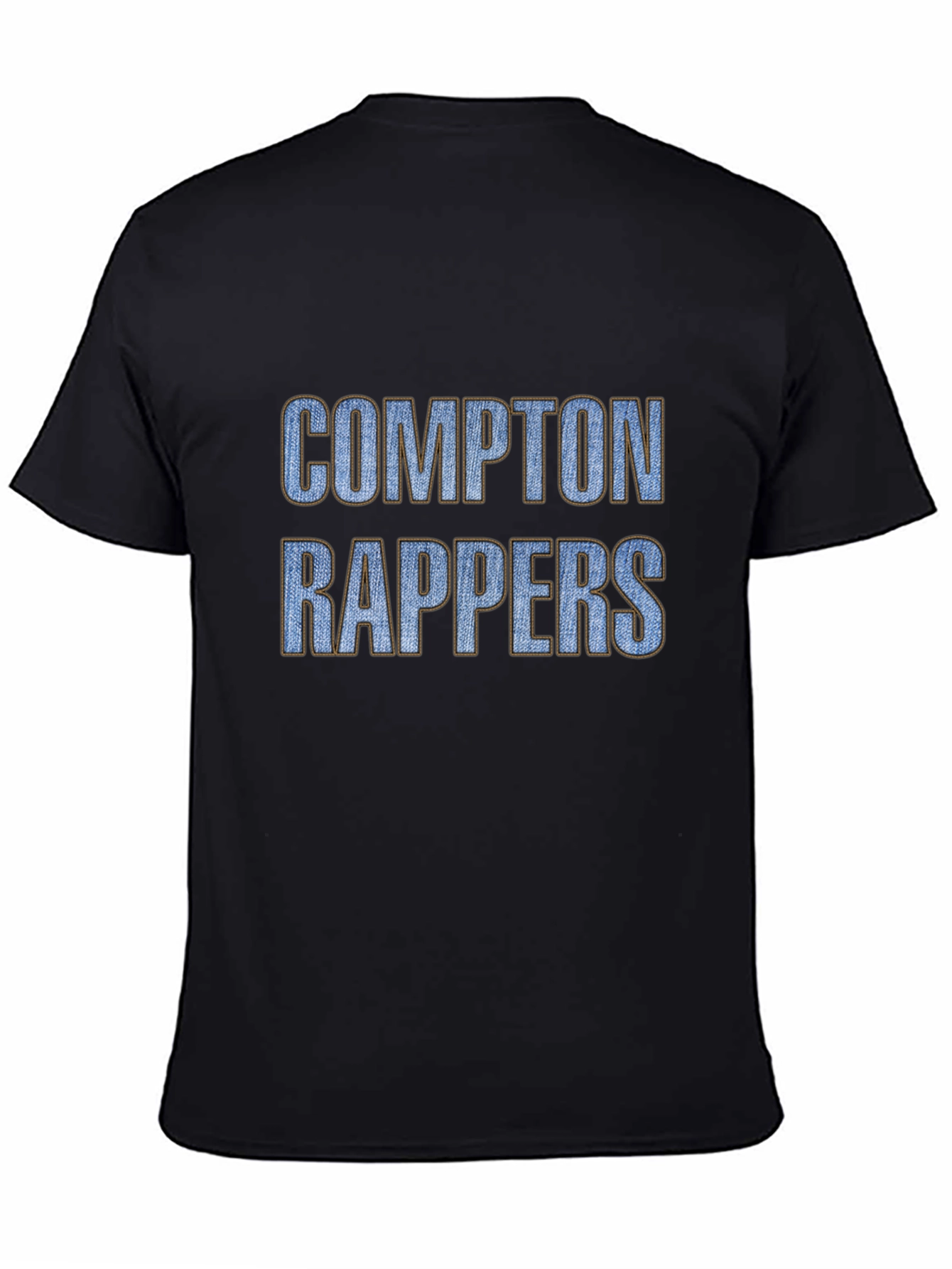 Compton Rappers Graphic Tee - Black Cotton T-Shirt