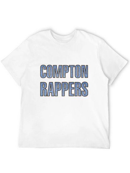 Compton Rappers Graphic Tee - Black Cotton T-Shirt