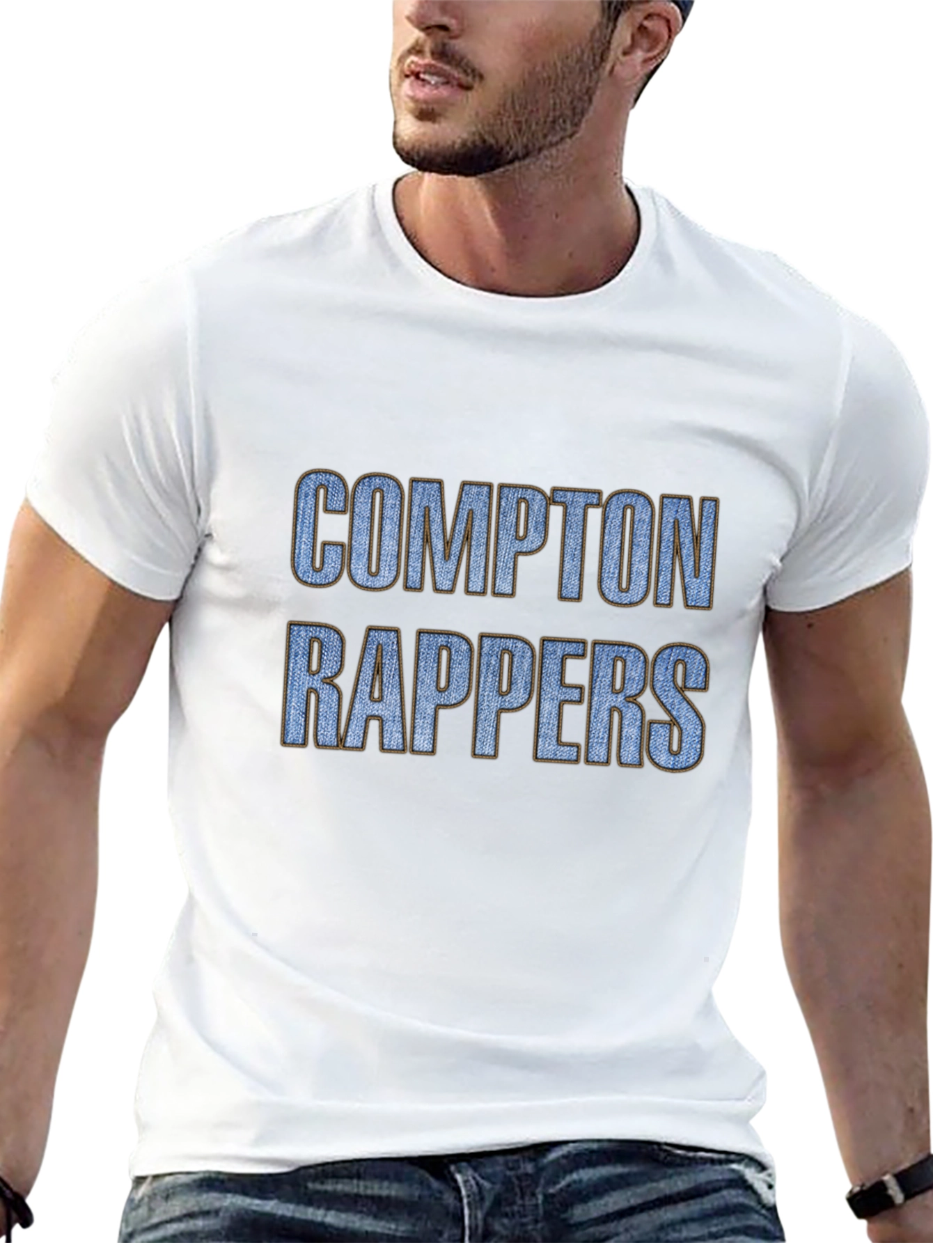 Compton Rappers Graphic Tee - Black Cotton T-Shirt