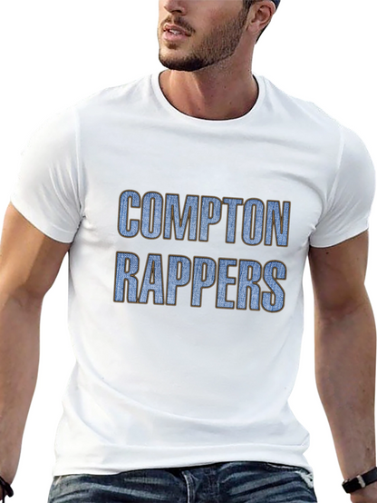 Compton Rappers Graphic Tee - Black Cotton T-Shirt