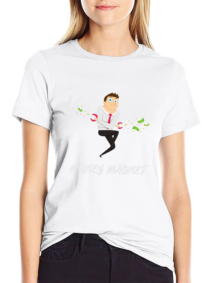 Money Magnet Graphic T-Shirt - Funny & Unique Design