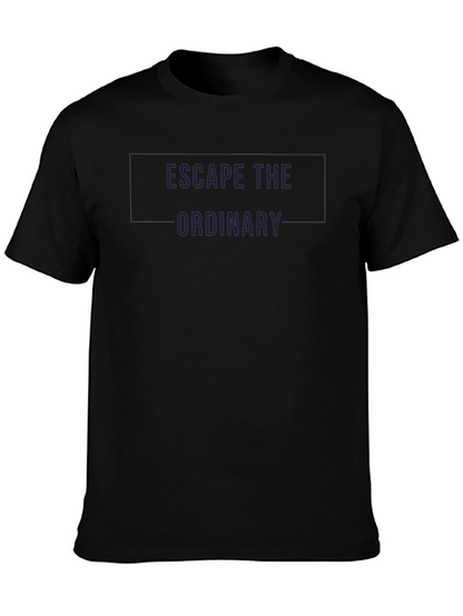 Escape The Ordinary Graphic T-Shirt - Black