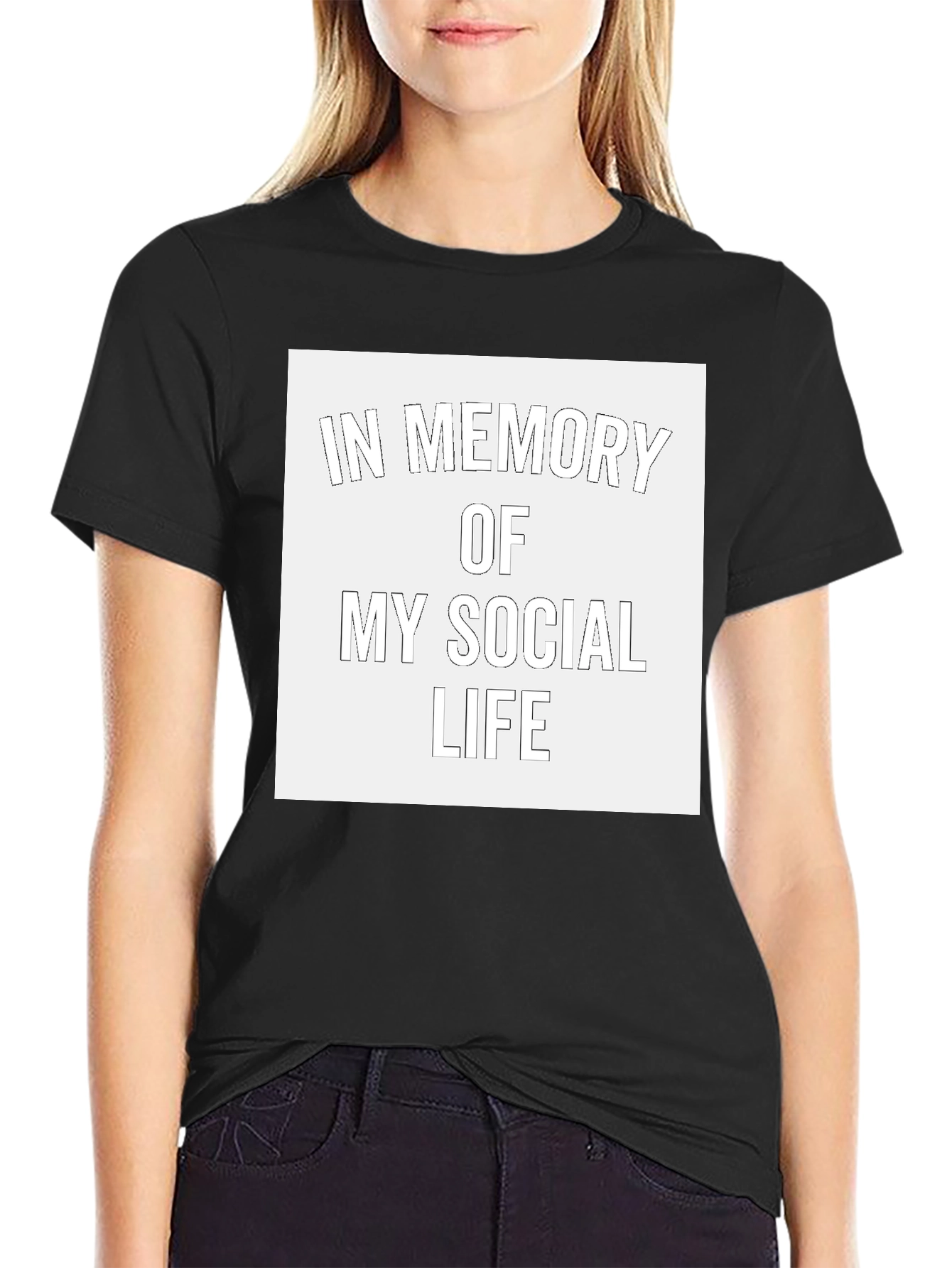 In Memory of My Social Life T-Shirt