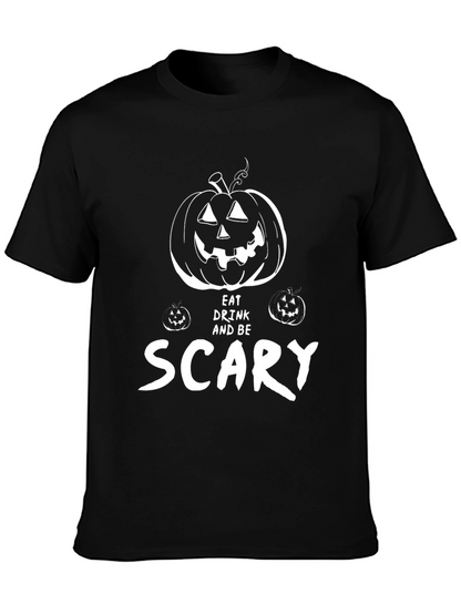 Eat Drink & Be Scary Halloween Graphic Tee