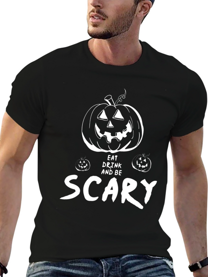 Eat Drink & Be Scary Halloween Graphic Tee