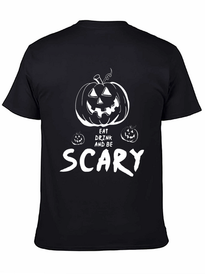 Eat Drink & Be Scary Halloween Graphic Tee