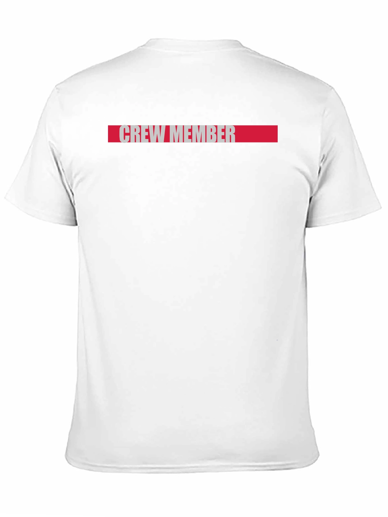 Crew Member Graphic Tee - Black Cotton Casual T-Shirt