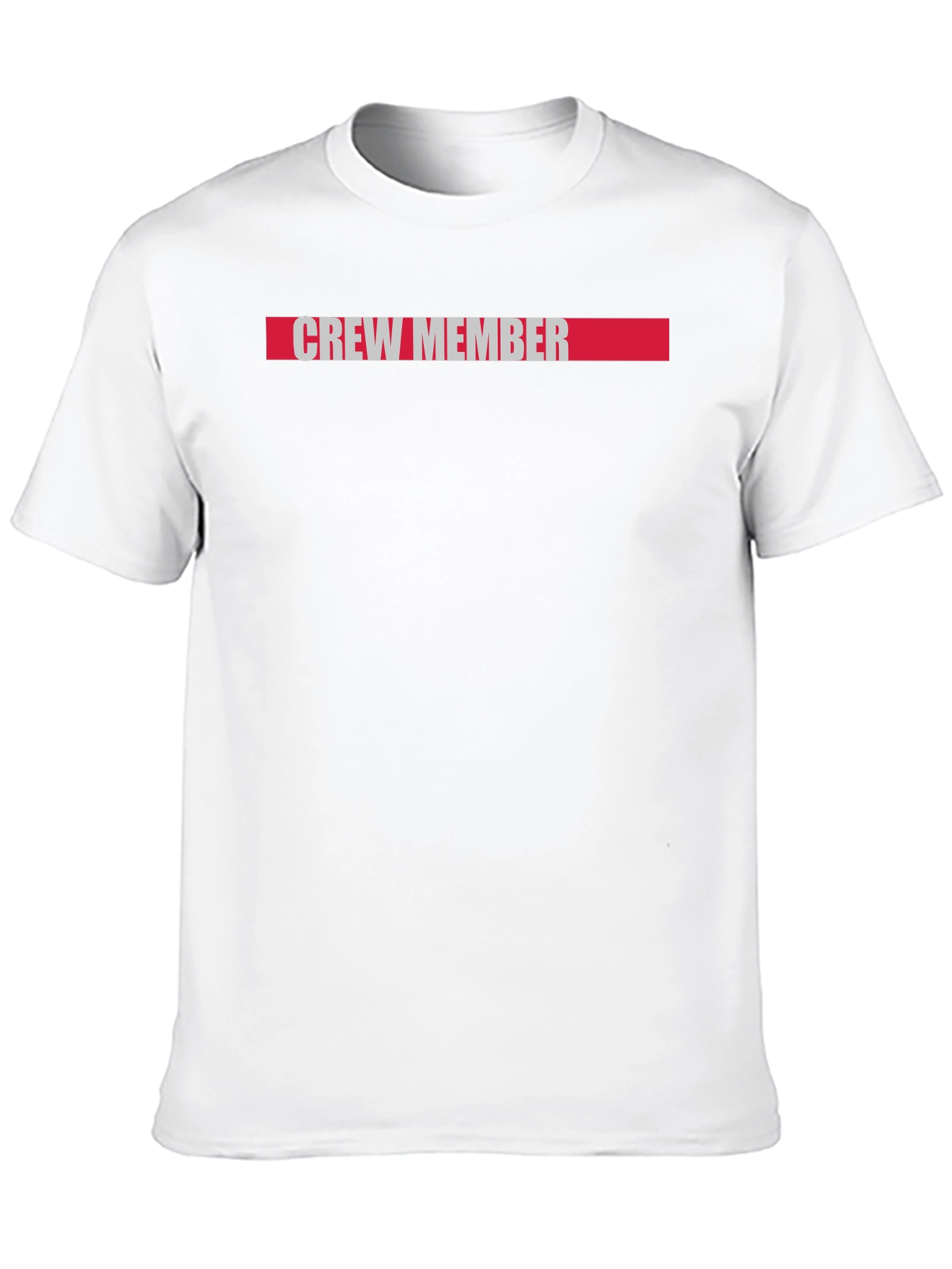Crew Member Graphic Tee - Black Cotton Casual T-Shirt