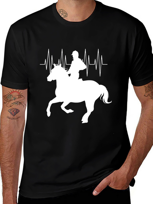 Equestrian Heartbeat Graphic Tee