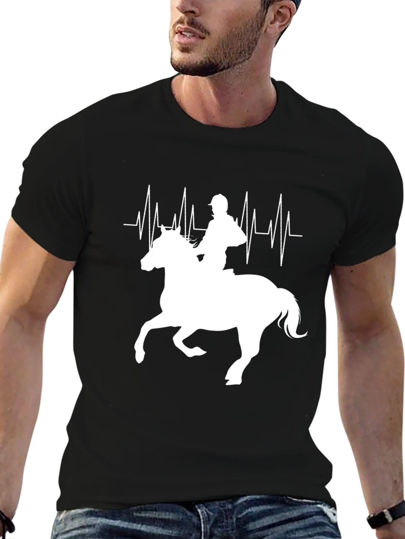 Equestrian Heartbeat Graphic Tee