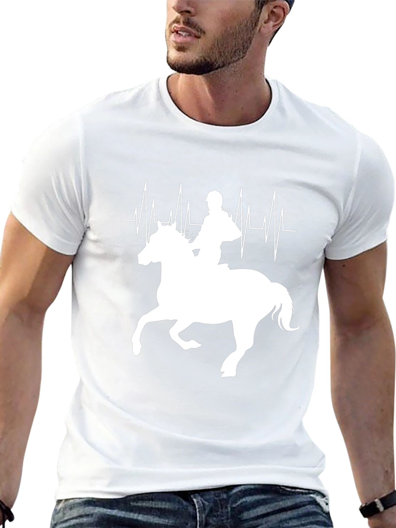 Equestrian Heartbeat Graphic Tee