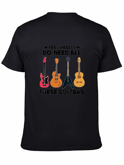 Guitar Lover T-Shirt: Yes I Need All These Guitars!