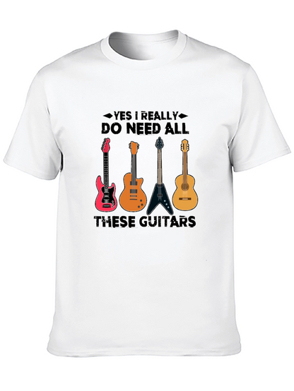 Guitar Lover T-Shirt: Yes I Need All These Guitars!