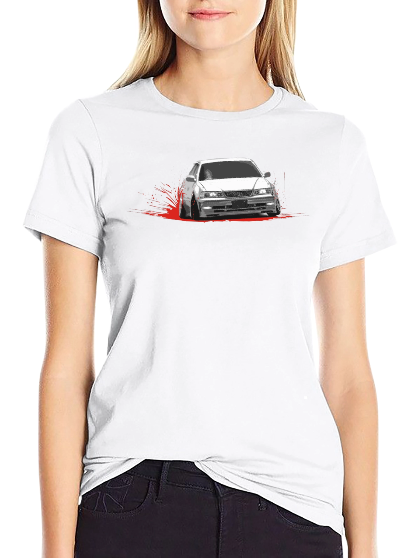 JDM Car Drift T-Shirt -  Mens Black Graphic Tee