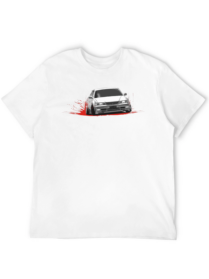 JDM Car Drift T-Shirt -  Mens Black Graphic Tee