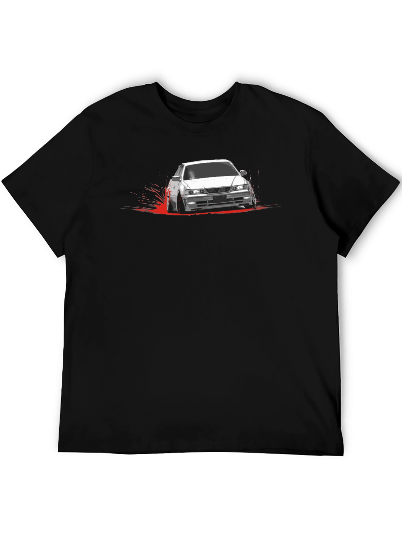 JDM Car Drift T-Shirt -  Mens Black Graphic Tee