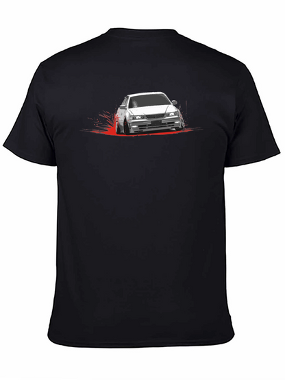 JDM Car Drift T-Shirt -  Mens Black Graphic Tee