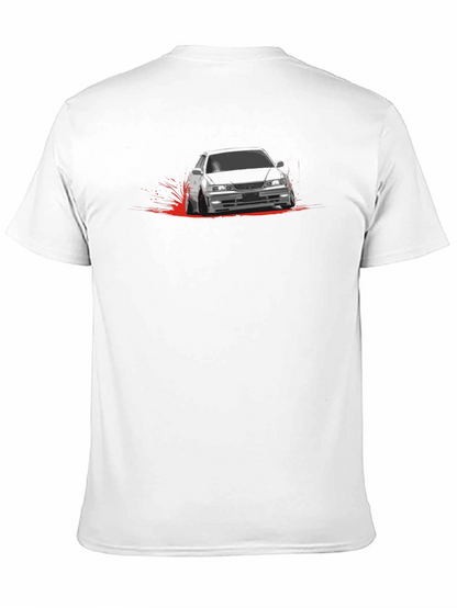 JDM Car Drift T-Shirt -  Mens Black Graphic Tee