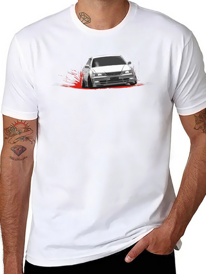 JDM Car Drift T-Shirt -  Mens Black Graphic Tee