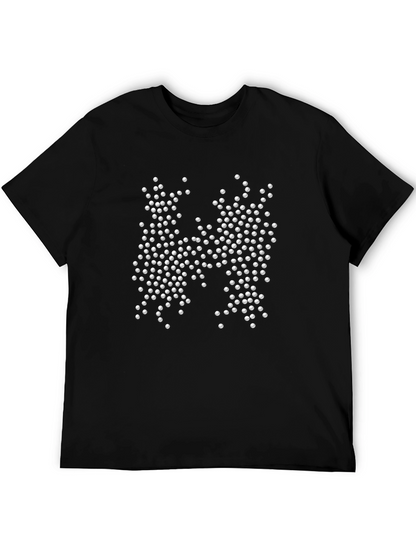 Abstract H Black T-Shirt