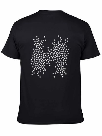 Abstract H Black T-Shirt