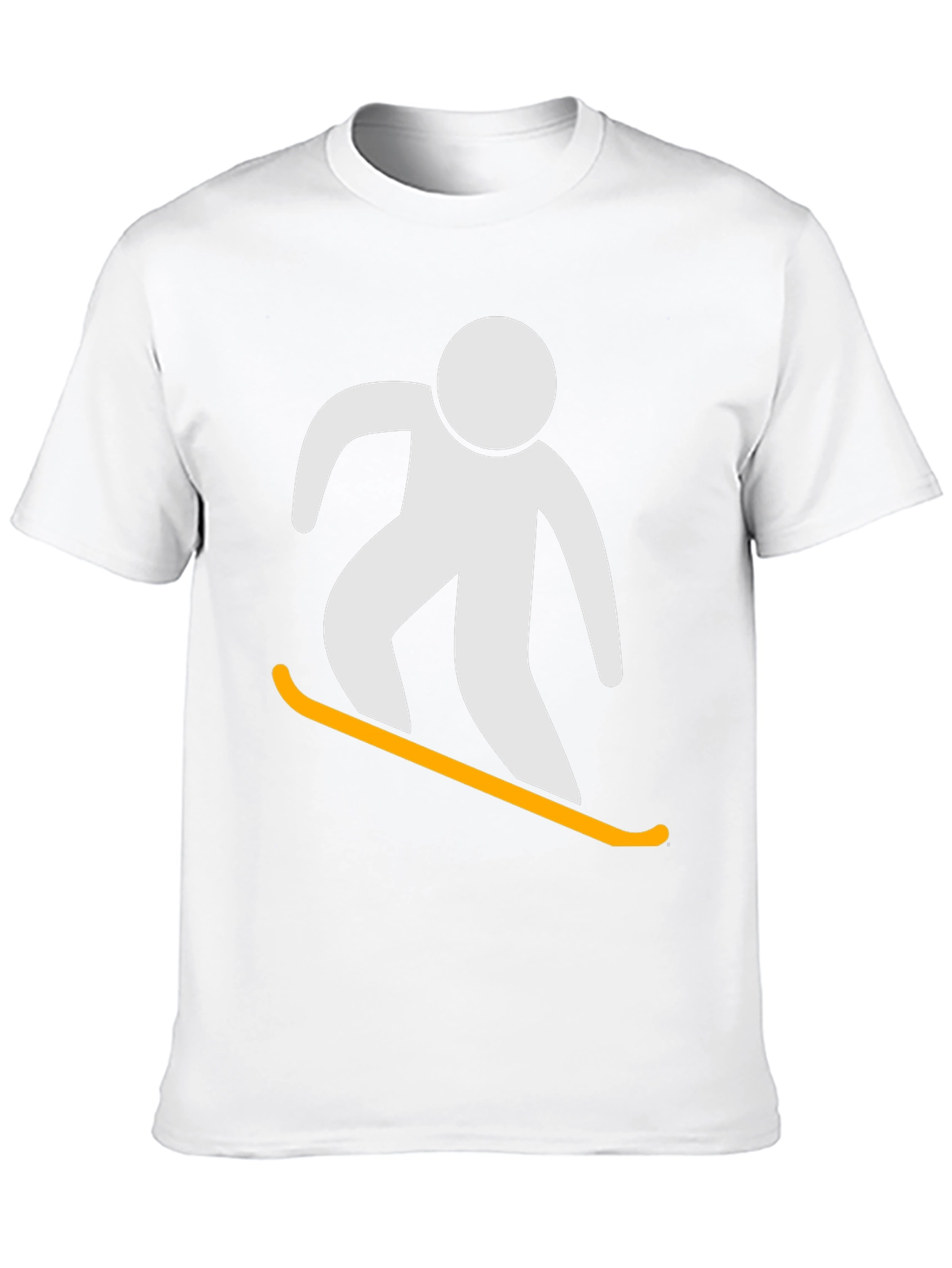 Snowboarder Graphic Tee - Black Cotton T-Shirt