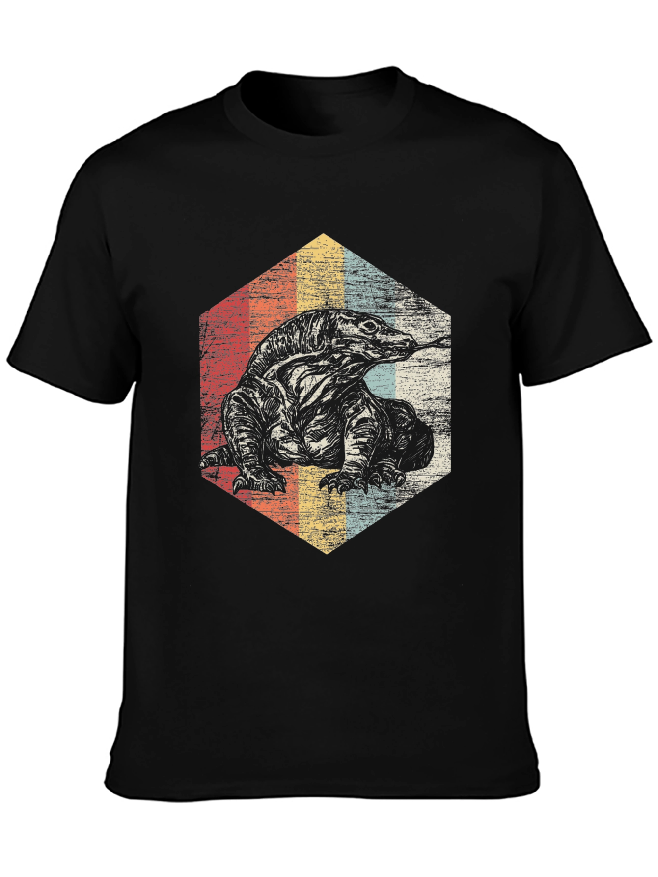 Retro Komodo Dragon Graphic Tee