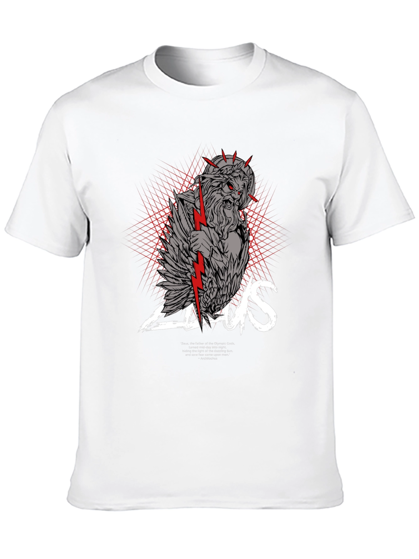 Zeus Graphic Print Black T-Shirt