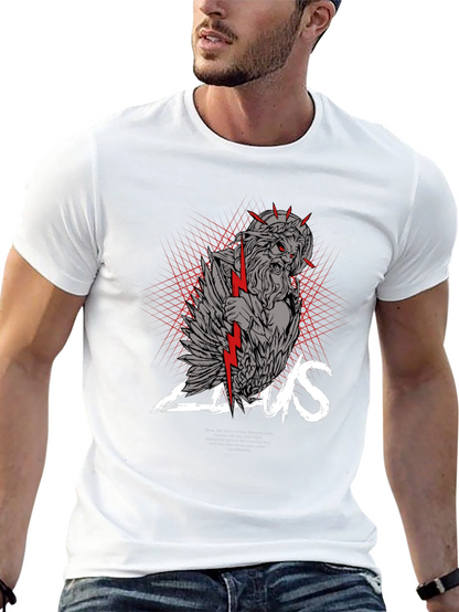 Zeus Graphic Print Black T-Shirt