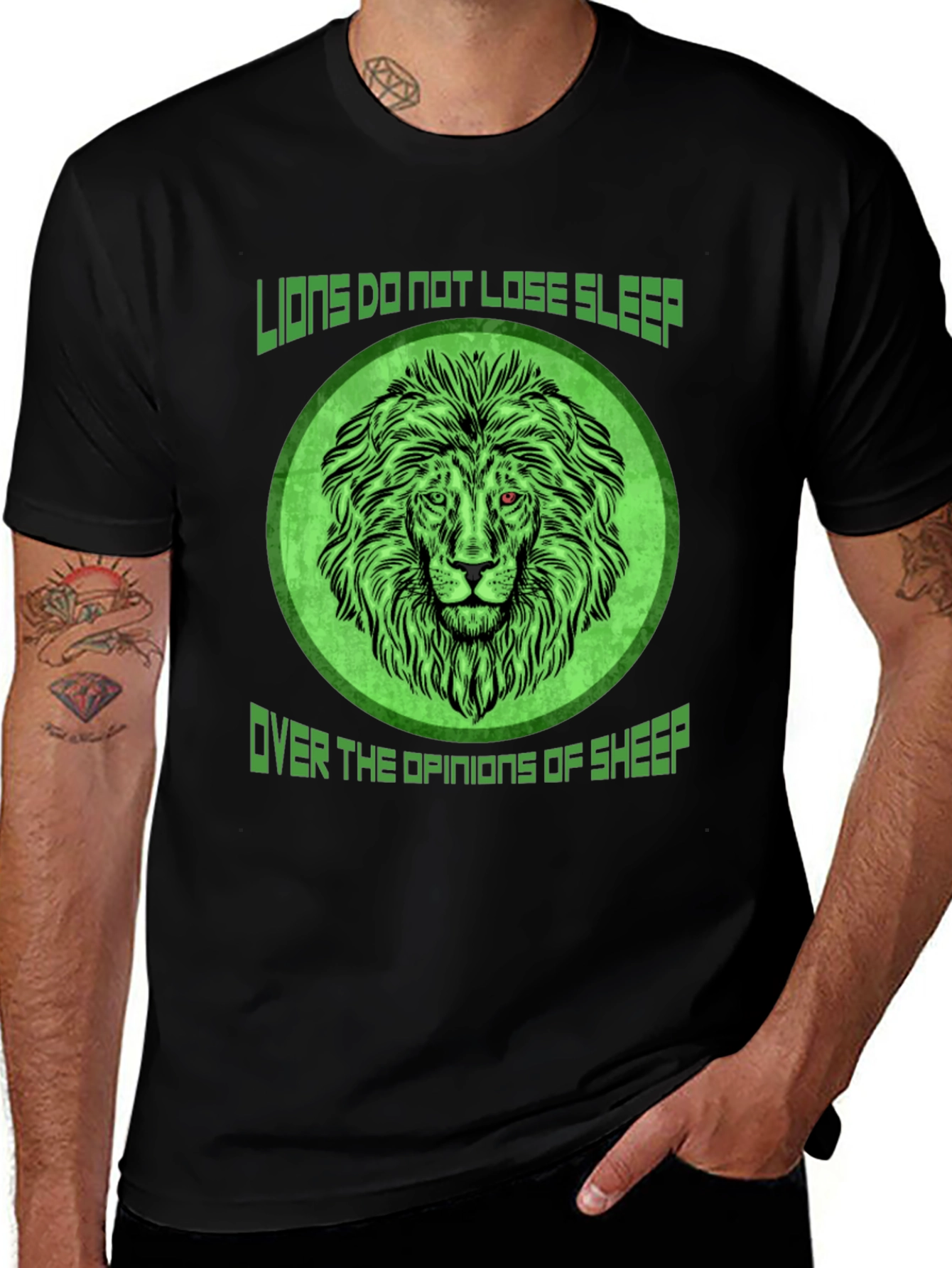 Lion Sleep Sheep Graphic Tee