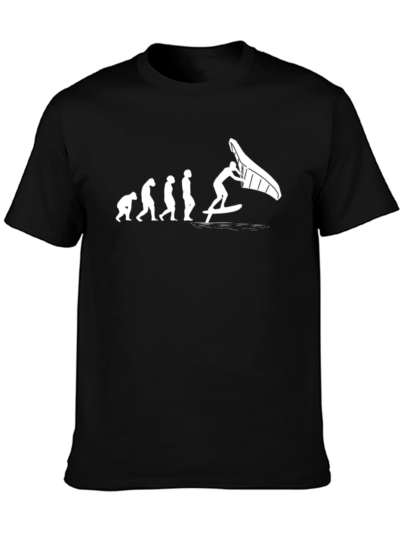 Evolution of Wing Foiling Black T-Shirt