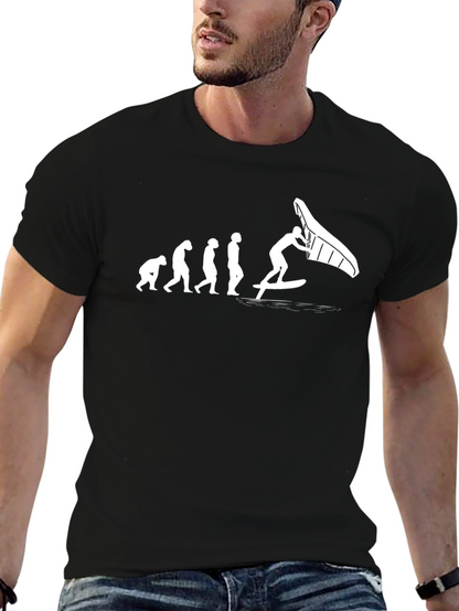 Evolution of Wing Foiling Black T-Shirt