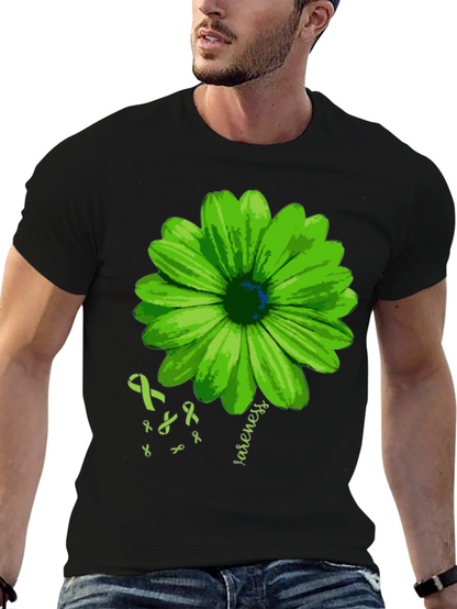 Green Awareness Flower T-Shirt