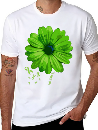 Green Awareness Flower T-Shirt