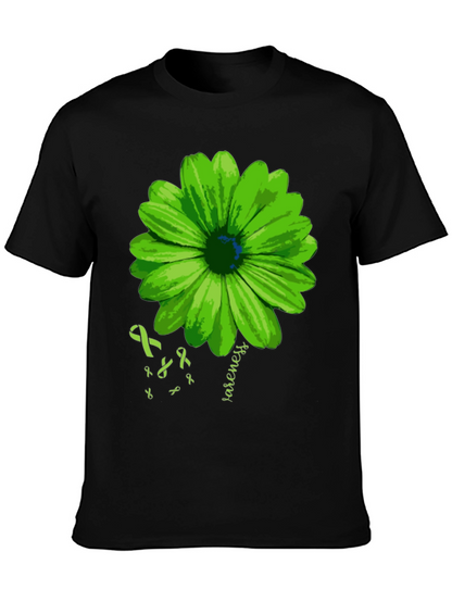 Green Awareness Flower T-Shirt
