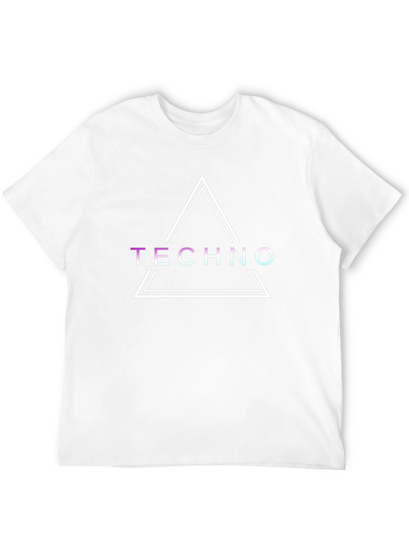 Techno Triangle Graphic Tee - Stylish Music Lover Shirt