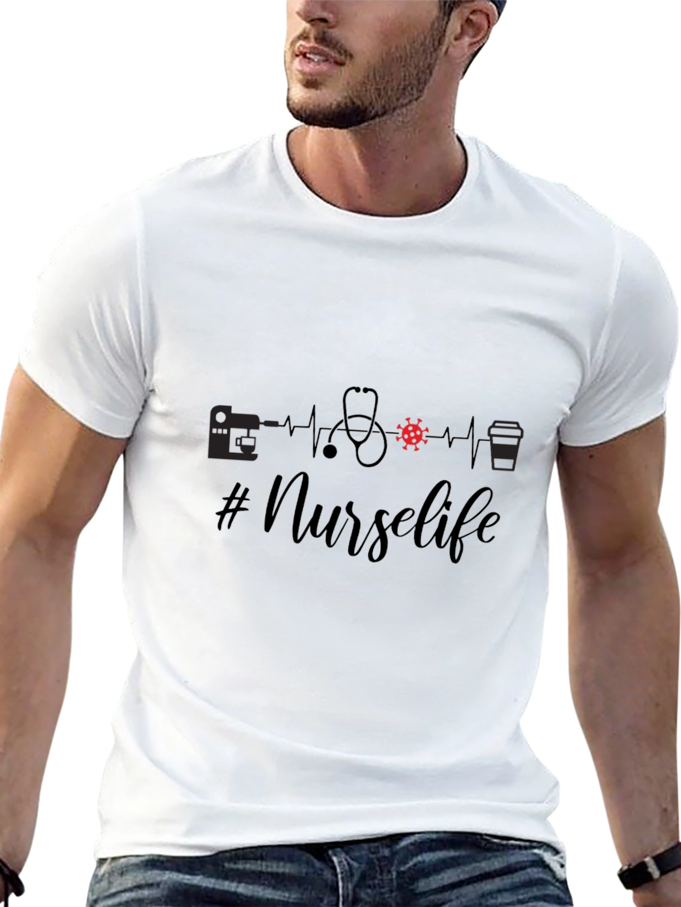 Nurse Life Graphic Tee - Black Unisex Shirt