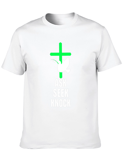 Ask Seek Knock Graphic Tee