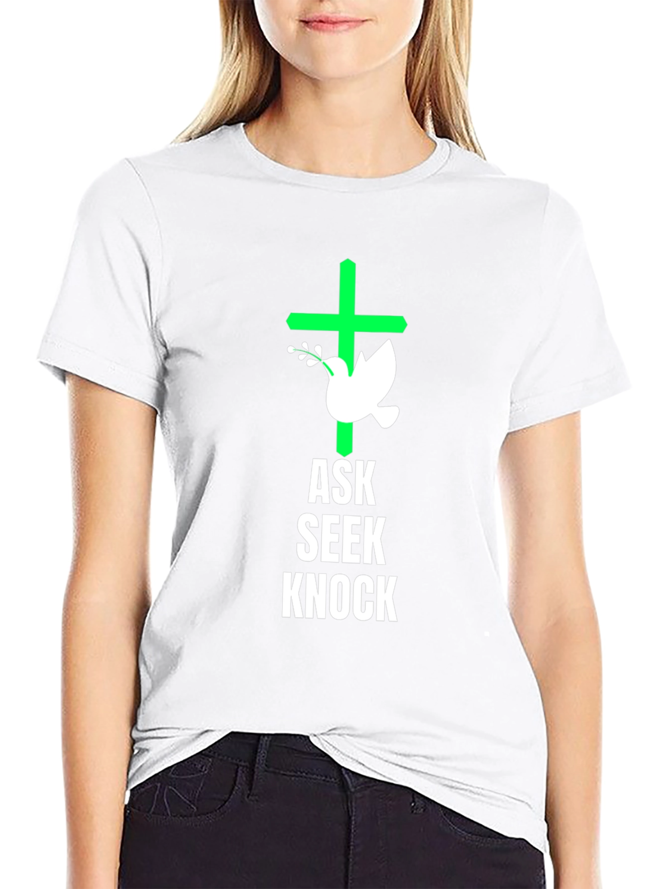 Ask Seek Knock Graphic Tee