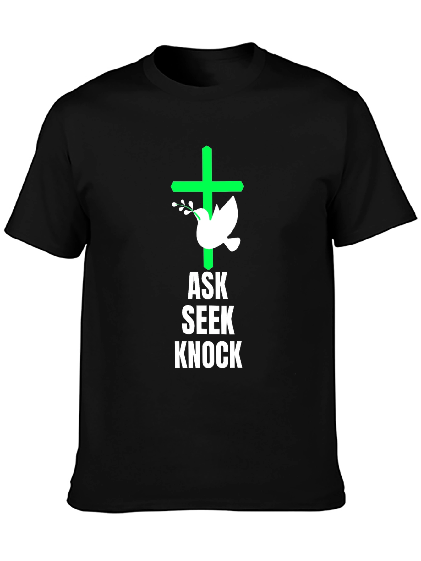 Ask Seek Knock Graphic Tee