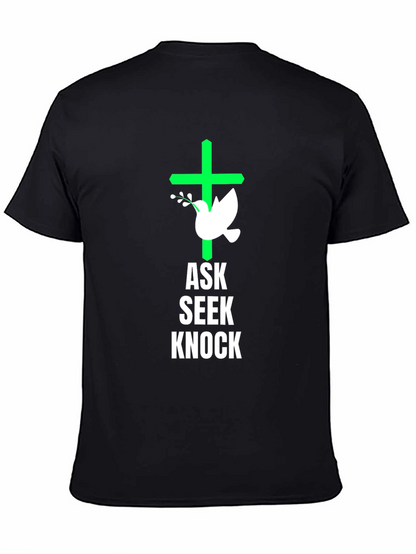Ask Seek Knock Graphic Tee